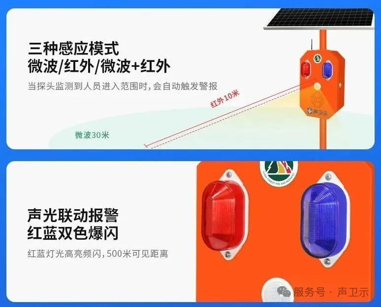 WT-W25森林防火太陽能語音宣傳桿